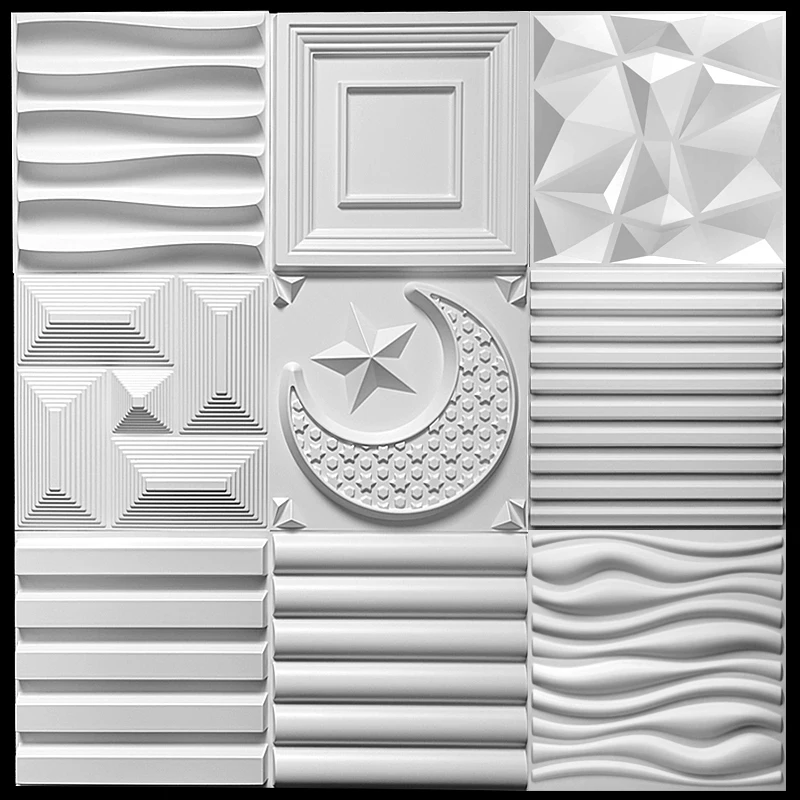 

30x30cm house wall renovation stereo 3D wall panel non-self-adhesive 3D wall sticker art tile 3d wallpaper room bathroom ceiling