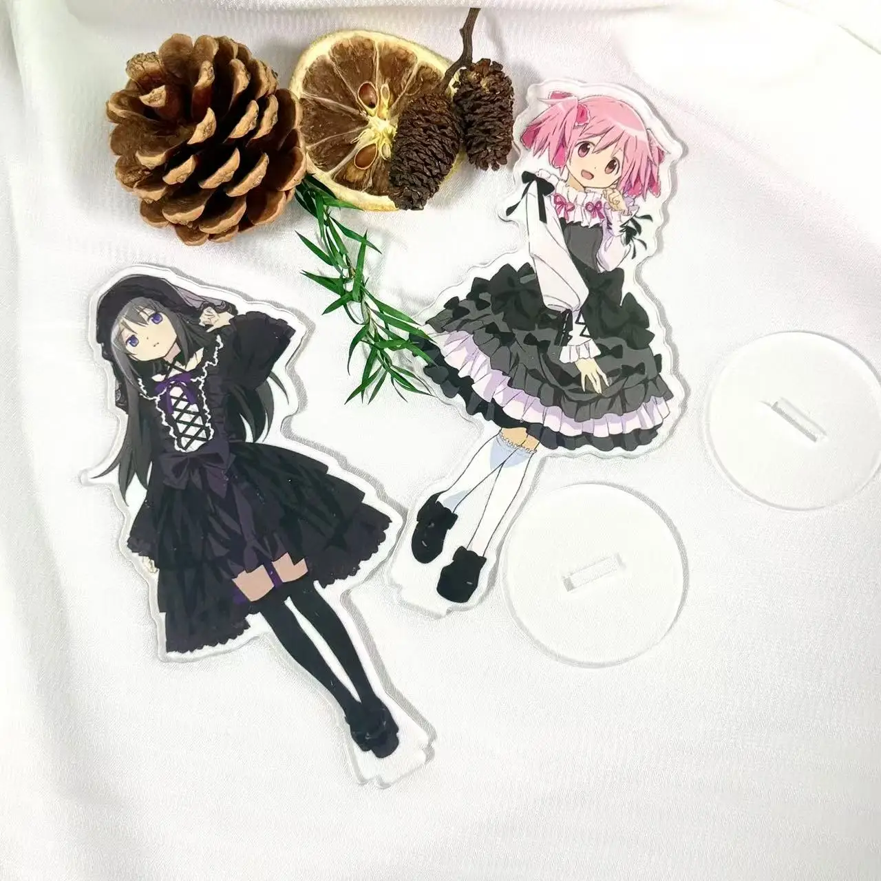 

Anime Madoka Magica Dessert Ver.acrylic Stand Madoka Kaname Cute Statue Homura Akemi Figurine Desk Ornaments Kyoko Sakura Toys