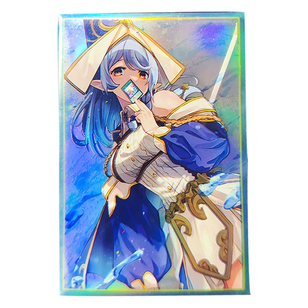 50PCS 63*90mm Water Enchantress Trading Card Sleeves Printing Anime Card Sleeves Perfect Fit YGO Card Protector for PTCG Cards