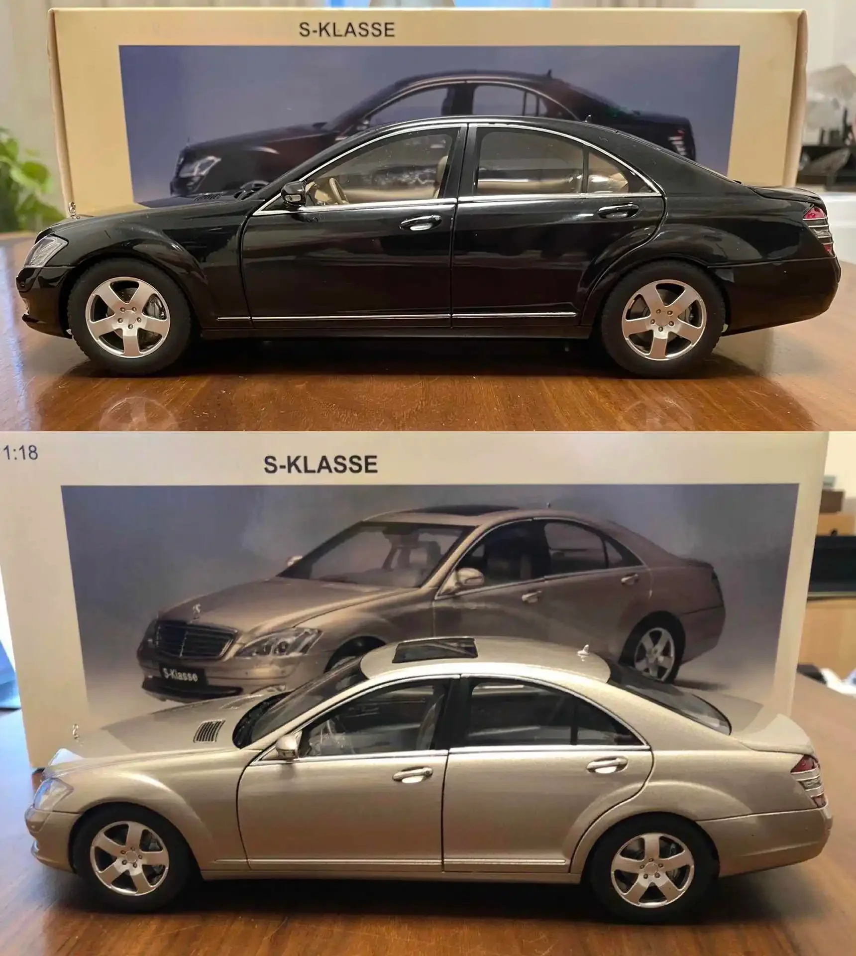 Autoart 1:18 W221 S-KLASSE Simulation Limited Edition All Open Alloy Metal Static Car Model Toy Gift