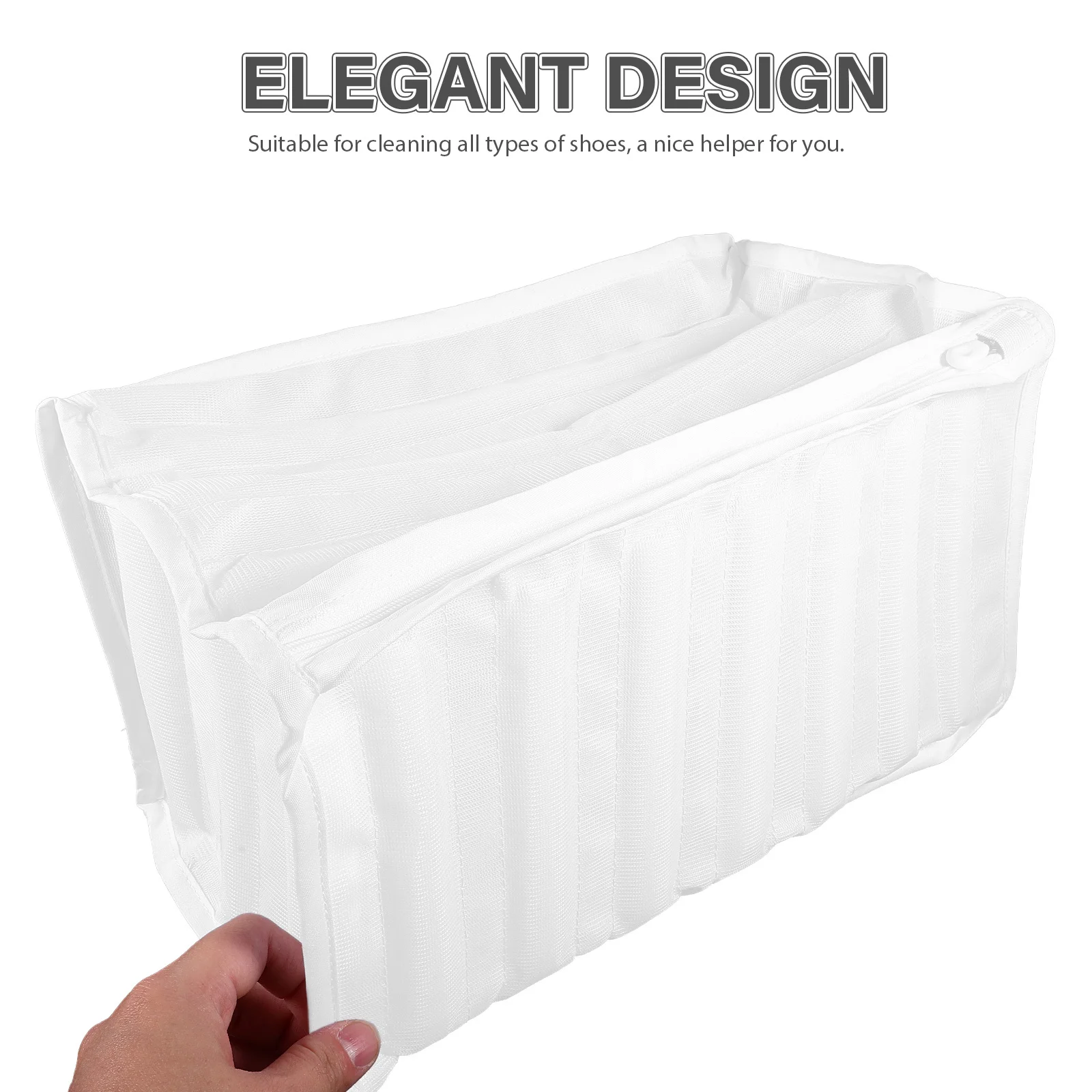 

Washing Machine Shoe Bag - Heavy Duty Shoe Wash Mesh Bag for Sneakers, Protects Shape and Prevents Damage, Multi-Use Laundry