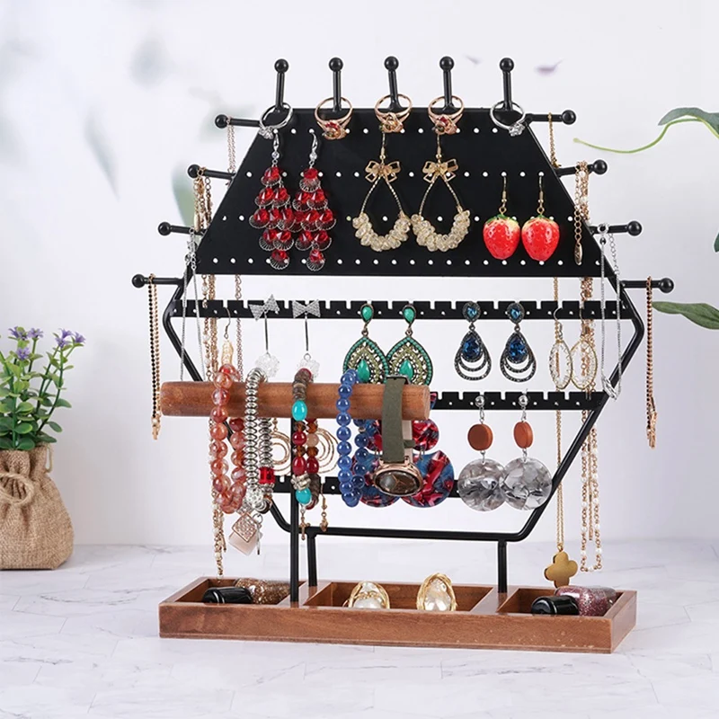 Version Hexagonal Jewelry Display Rack Jewelry Storage Rack Jewelry Display Rack Earring Storage