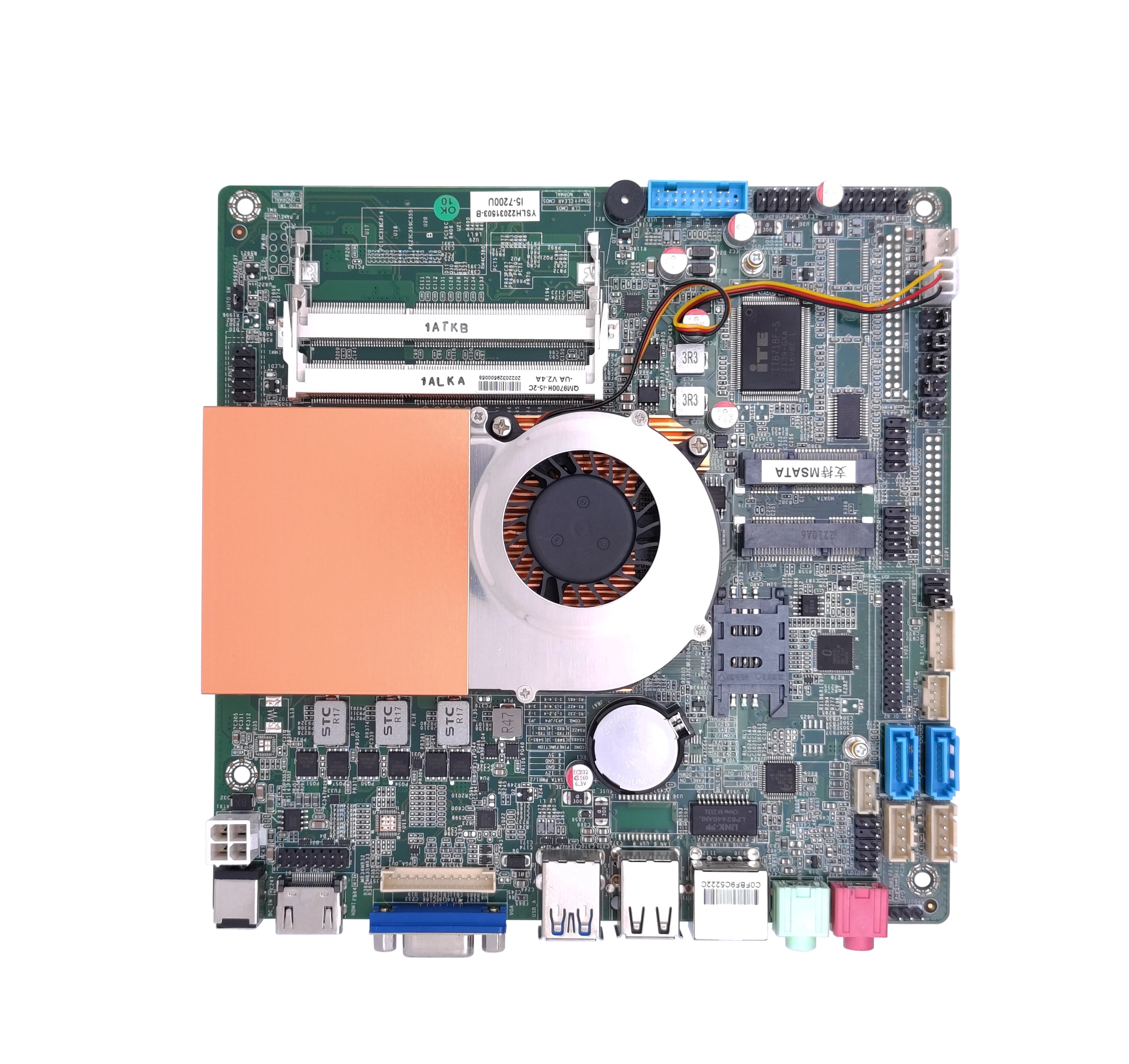 Factory X86 Mini-ITX Motherboard with  I7- 7500U/7600U DDR3 32GB VGA HD-MI EDP/LVDS for Industry Office Business Kiosk