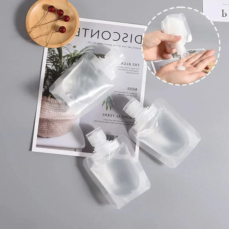 3PC Dispenser Bag Liquid Lotion Portable Travel Packaging Bag Reusable Leak-proof For Shampoo Cosmetic Storage Container