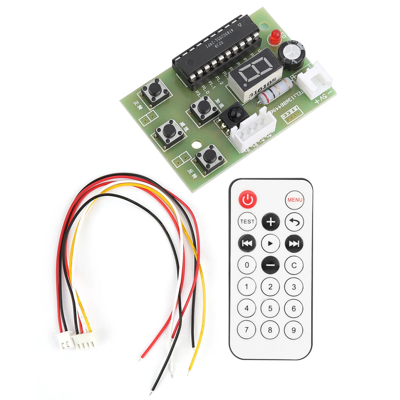 Adjustable Speed Stepper Motor Driver  4-6V 2-Phase 4-Wire Stepper Motor Driver Adjustable Speed with Remote Controller
