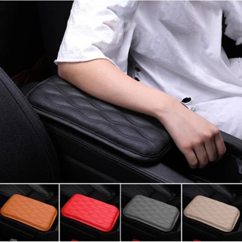 

Car Armrest Pad Center Console Box Protector Universal Armrest Cover Non-slip Soft PU Leather Interior Auto Accessories