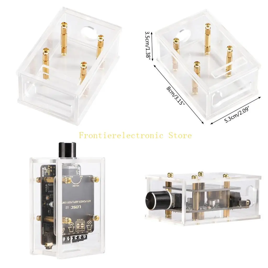 G8DB Acrylic Assembled Protective Box Drop Resistant for PAM8620 Bt 5.0 Digital Power