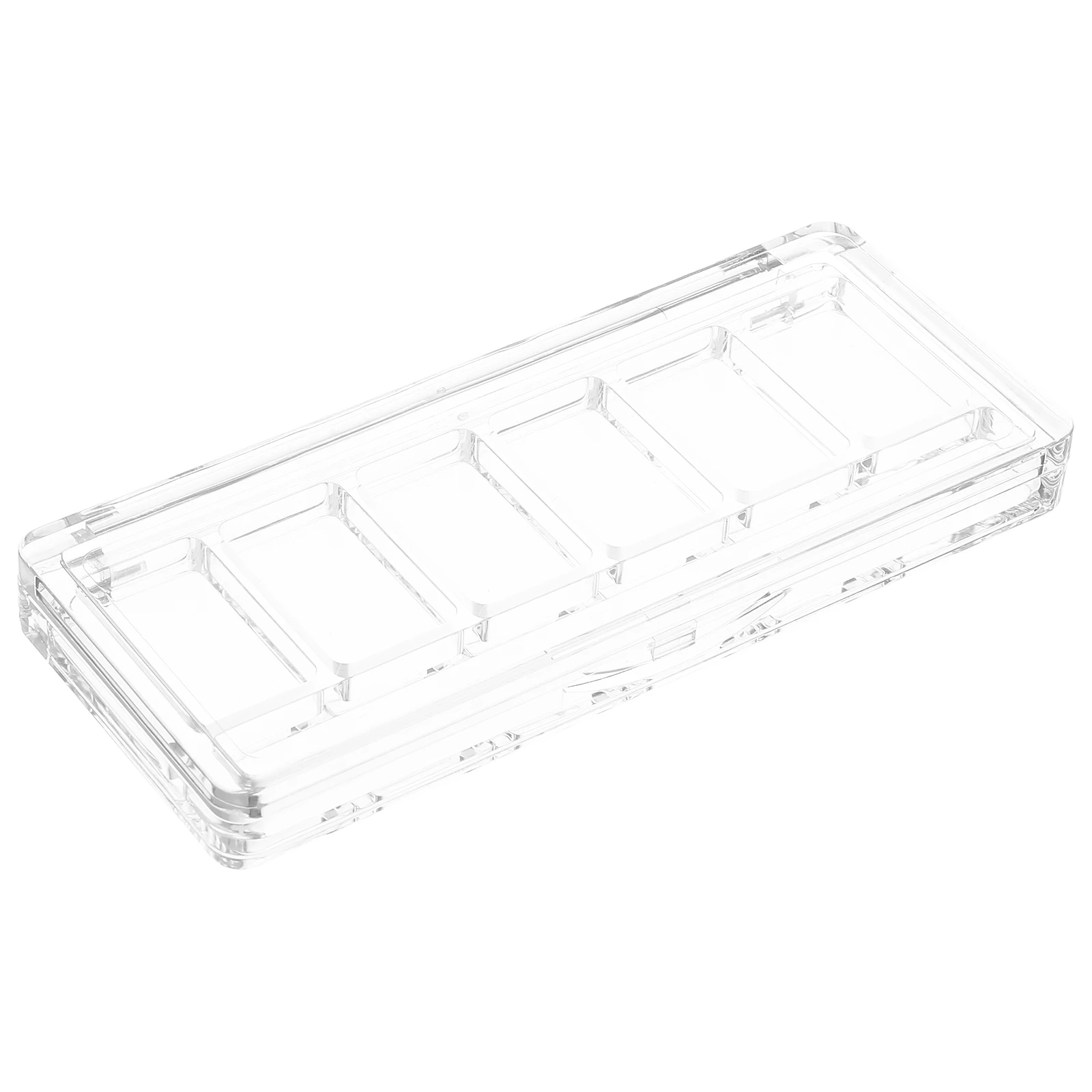 

Eyeshadow Palette Empty 6 Compartments Transparent Travel Plate Multifunctional Makeup blush organizer tray