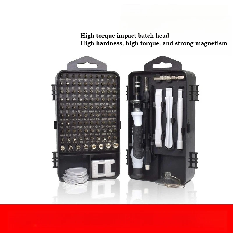 117PCS Precision Bit Tool Kit Magnetic Non-slip Handle Electronics Disassembly Home DIY Hardware Tool