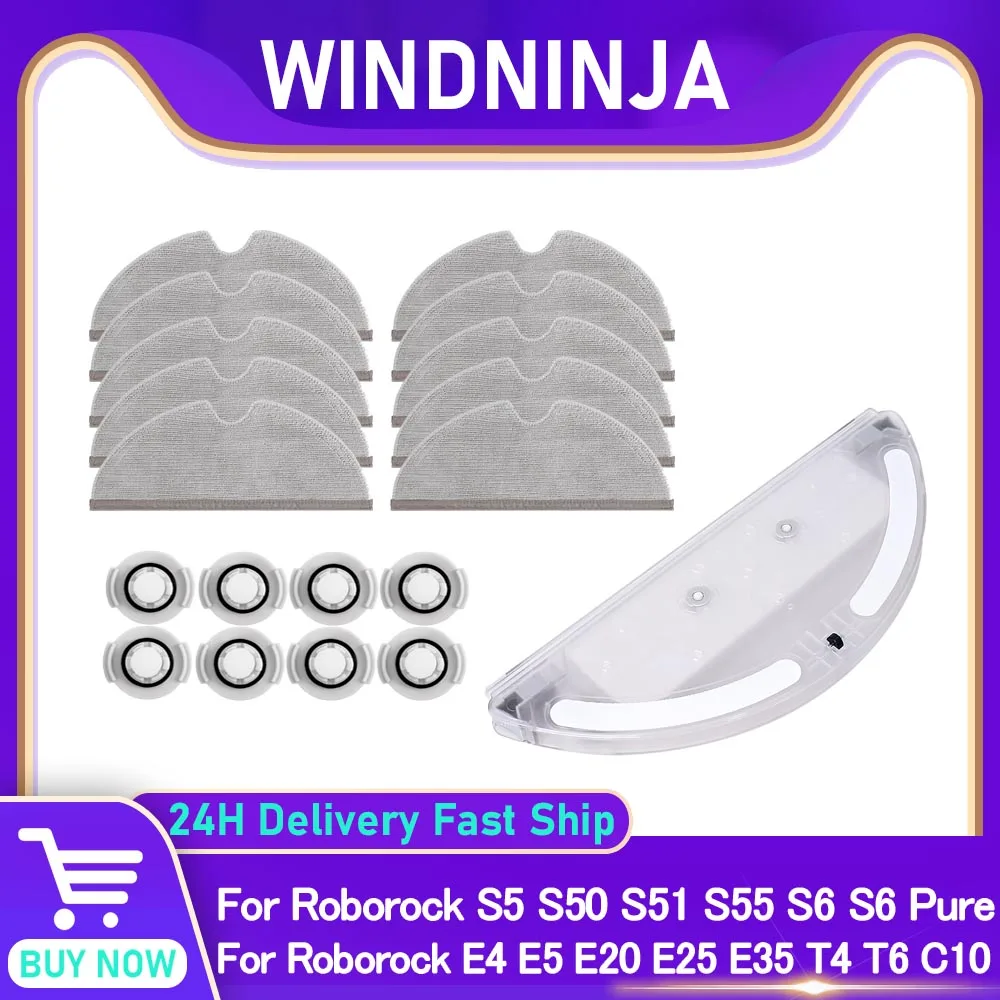 

Water Tank Mop Cloth Filter for Roborock S5 S50 S51 S55 S6 S6 Pure E4 E5 E20 E25 E35 T4 T6 C10 Robot Vacuum Spare Part Accessory
