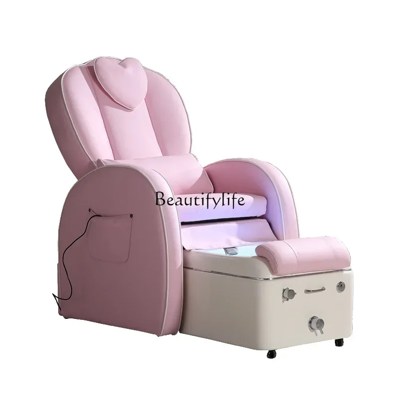 

Beauty Nail Art Eyelashes Foot Bath Health Health Foot Bath Surfing Multifunctional Pink Foot Bath Chair