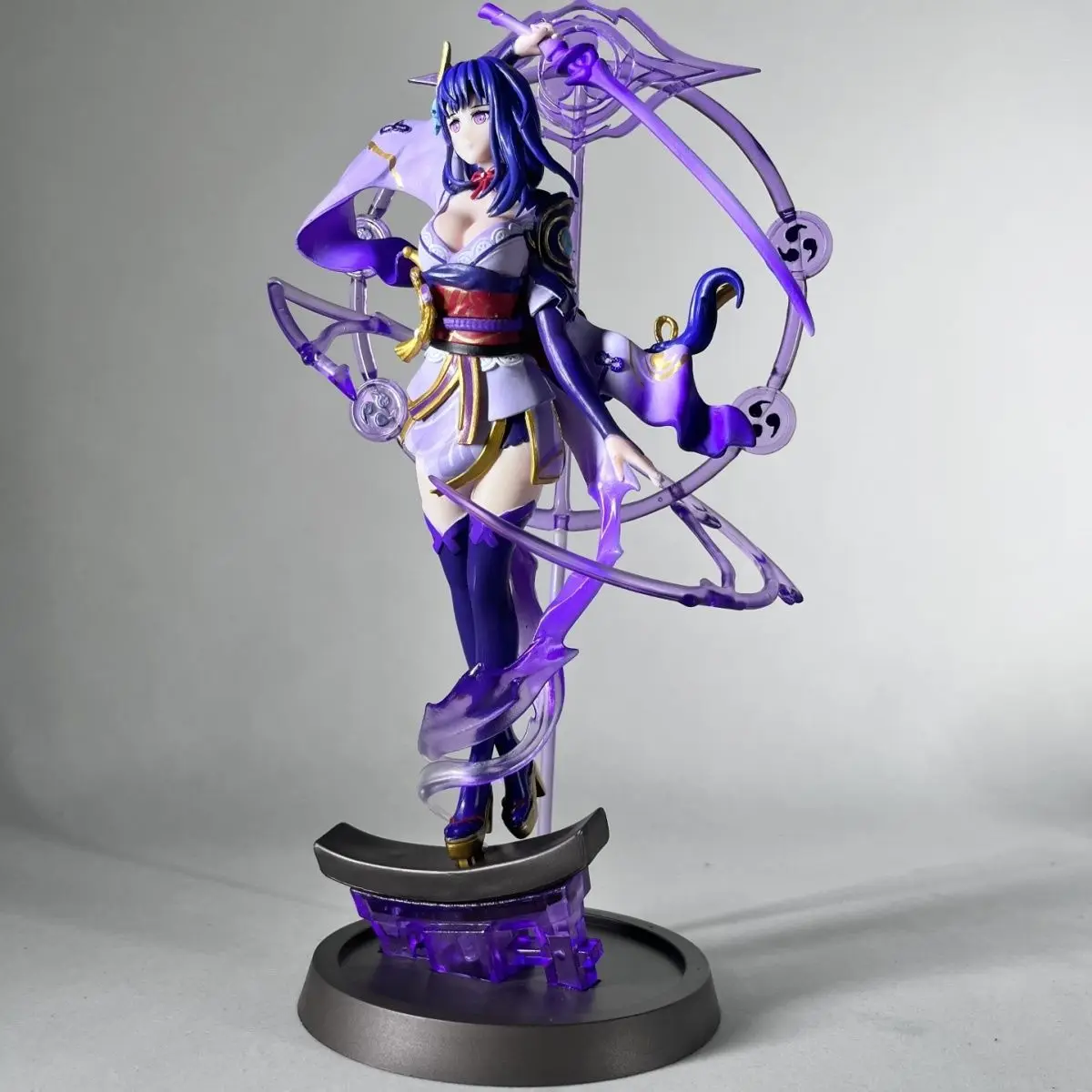 

Genshin Impact Anime Figure Raiden Shogun Gk Standing Posture PVC Ornaments Model Toys Gift