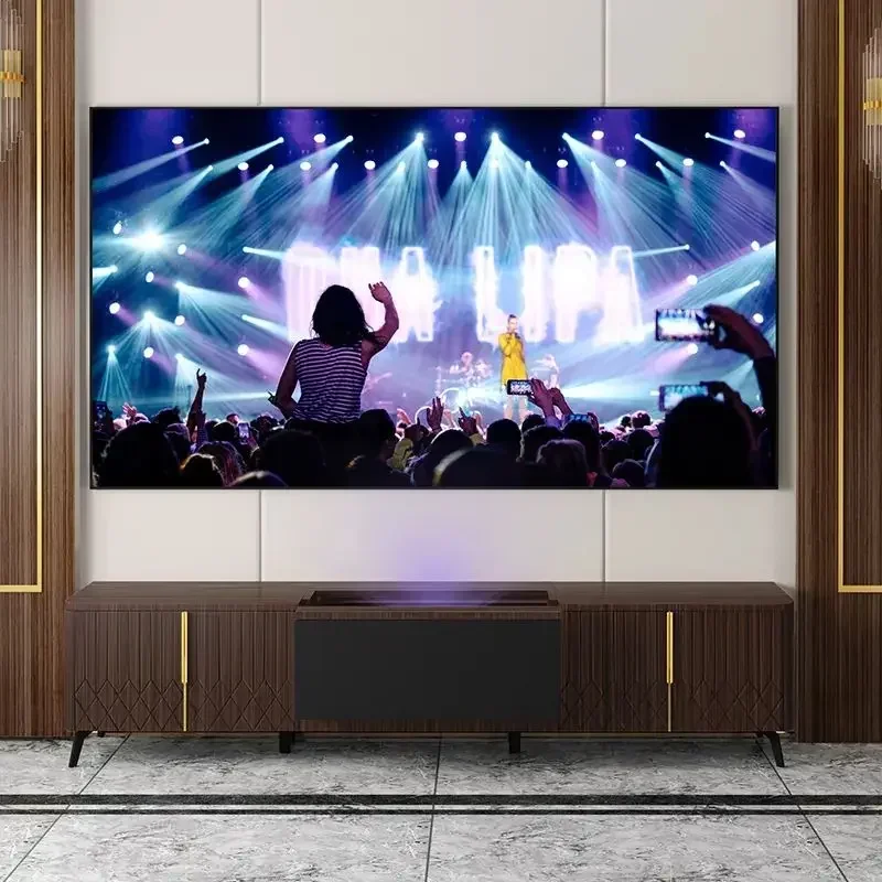 

88-100-120 inch laser TV cabinet electric intelligent projection short focus special telescopic floor cabinet4567