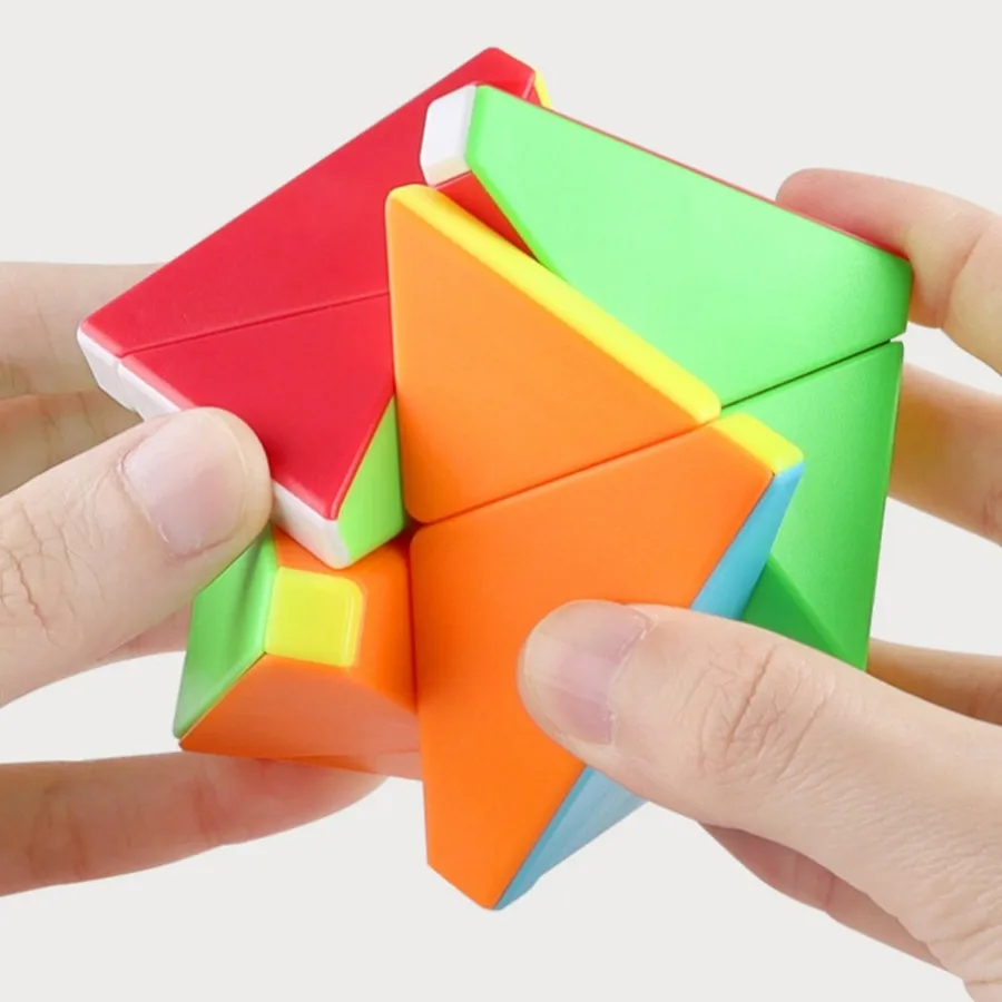 Fanxin 3X3 Third-order X Oblique Rotation Magic Cube Shaped Puzzle Decompression Magic Cube Early Education Children's Toy