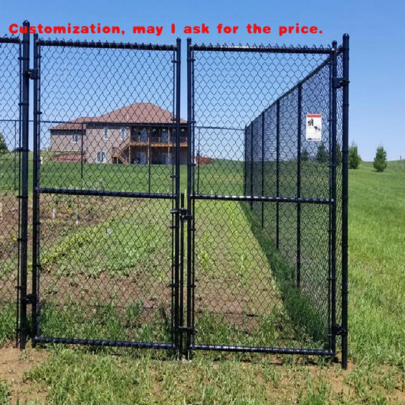 custom.New Arrival Black PVC Coated High Quality Chain Link Fence Playground Iron Wire 3D Modeling Service Included