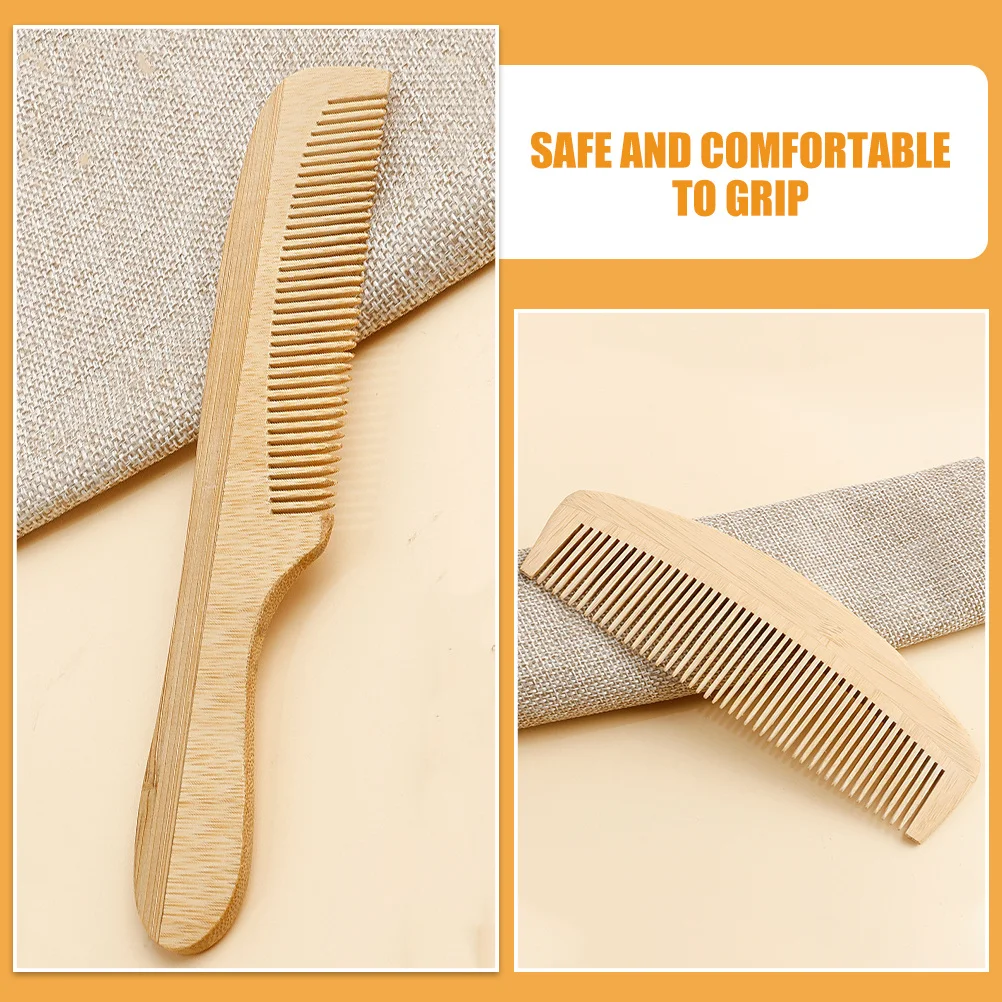 

3 шт. бамбуковая расческа антистатическая маленькая карманная портативная расческа для укладки волос легкая компактная бамбуковая расческа