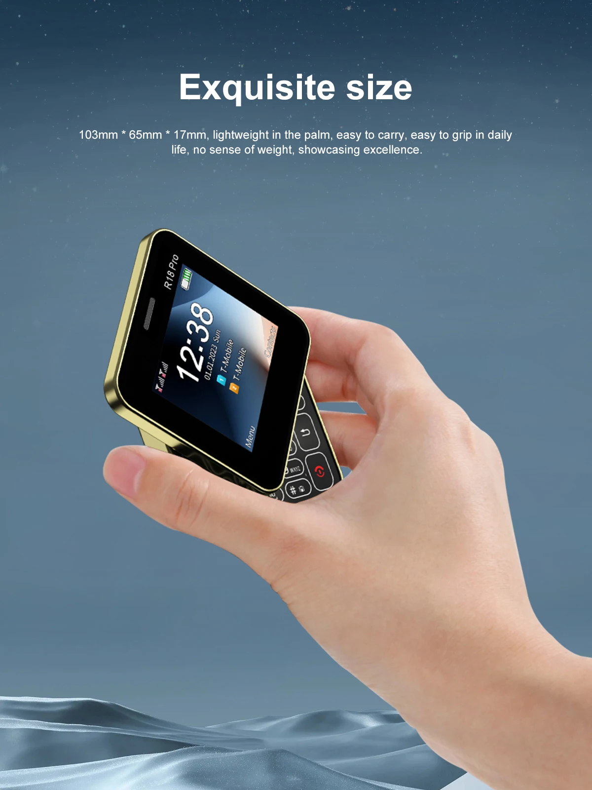 SERVO Mini Mobile Phones Rotating Screen 2G GSM Dual SIM Standby 2.4" Display Speed Dial Blacklist Magic Voice Small Phone