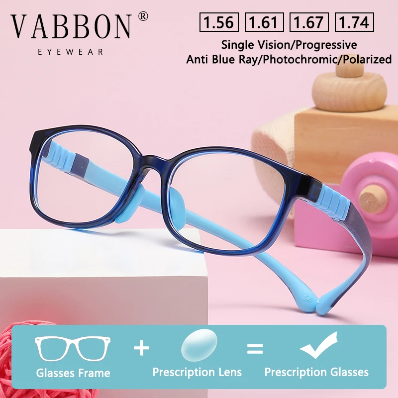 

Vabbon детские очки для близорукости Tr анти-синие очки по рецепту подростковые учебные компьютерные очки оптические очки фотохромные очки Trd-23