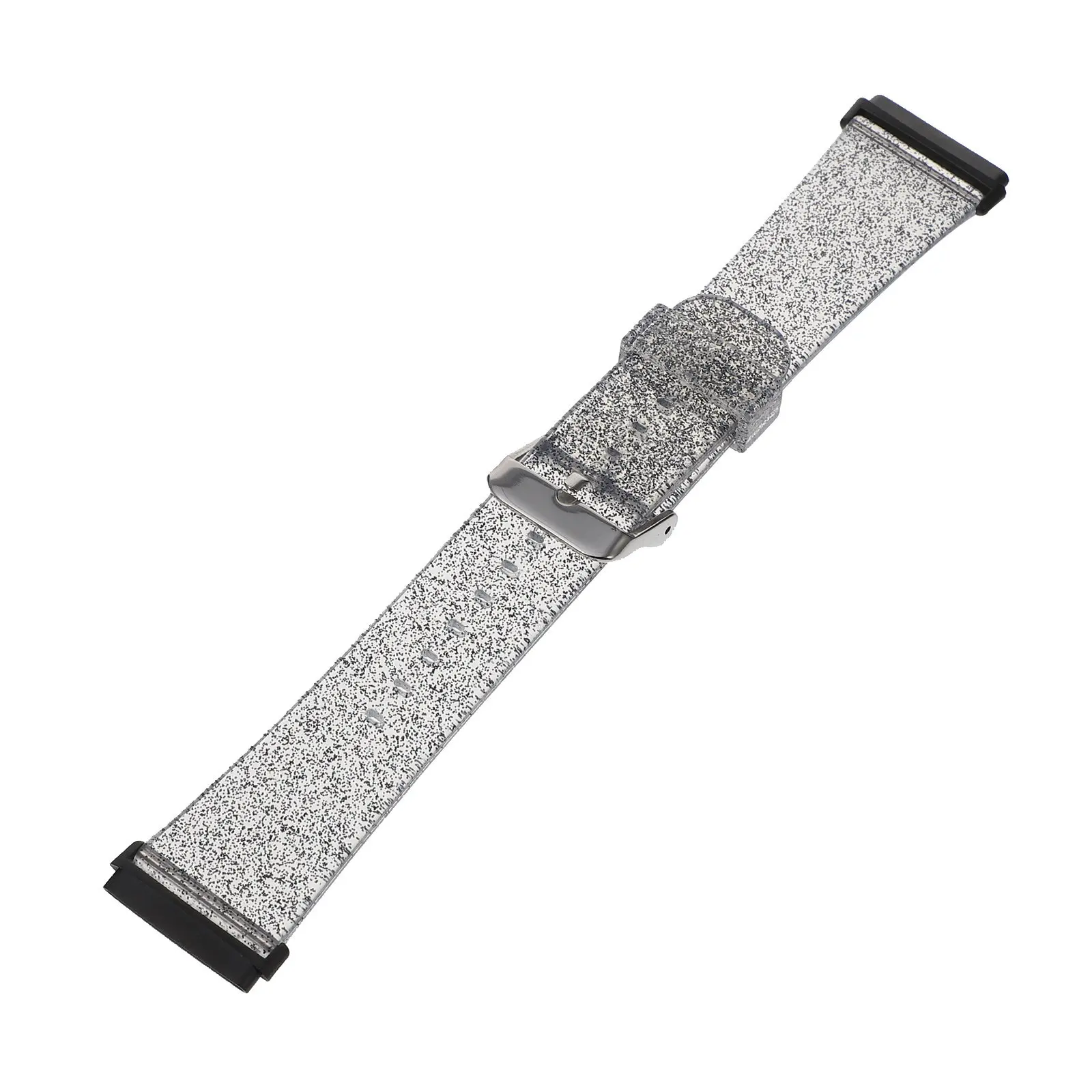 

Glitter Watchband Silicone Material Adjustable 3 Strap Bling Wristband Wedding Anniversary Gift Fashion Watch