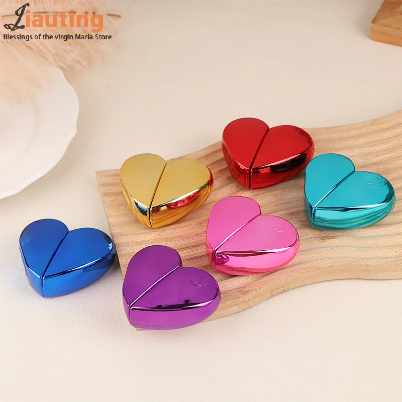 25ML Perfume Bottle Travel Heart-Shaped Spray Bottle Glass Empty Bottle Perfume Mist Atomizer Portable Cosmetics Container