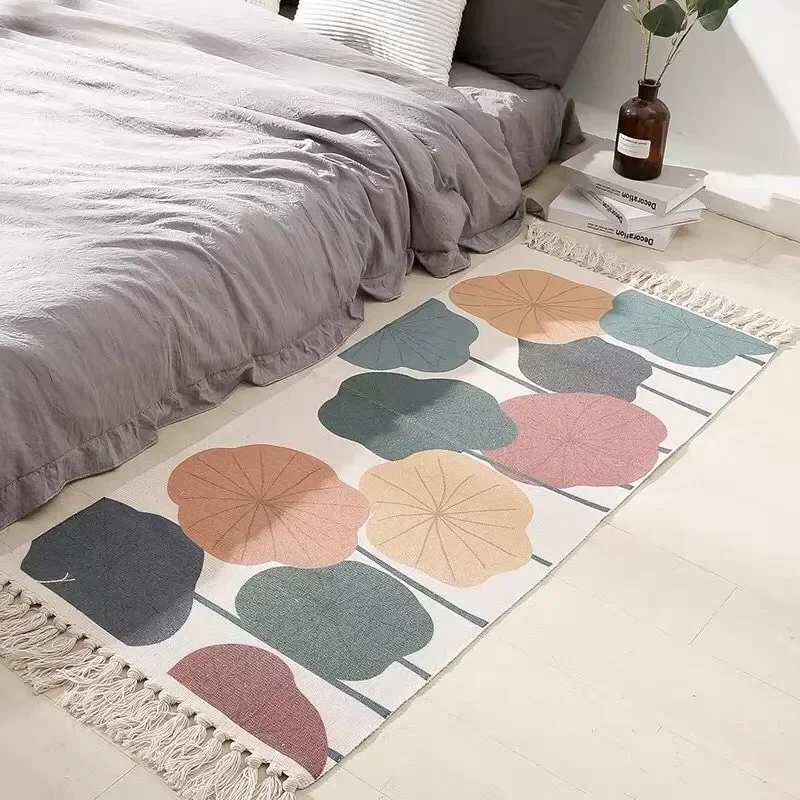 60x150cm 60x180cm Retro Rugs and Carpet for Home Living Room Soft Bohemian Tassel Carpets Table Bedside Rug Door Mat Home Decor