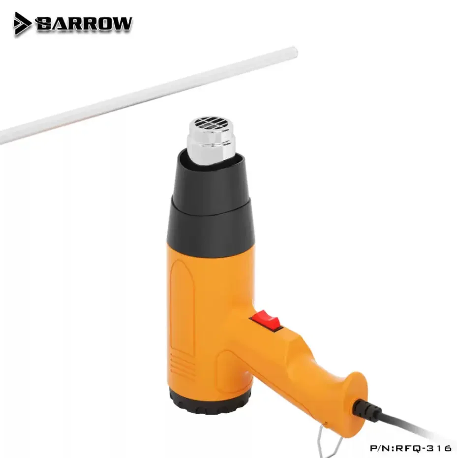 

Barrow RFQ-316 1600W Heat Gun Professional Hot Air Gun Tool Adjustable Temperature 350-550 for Acrylic / PETG DIY Bending