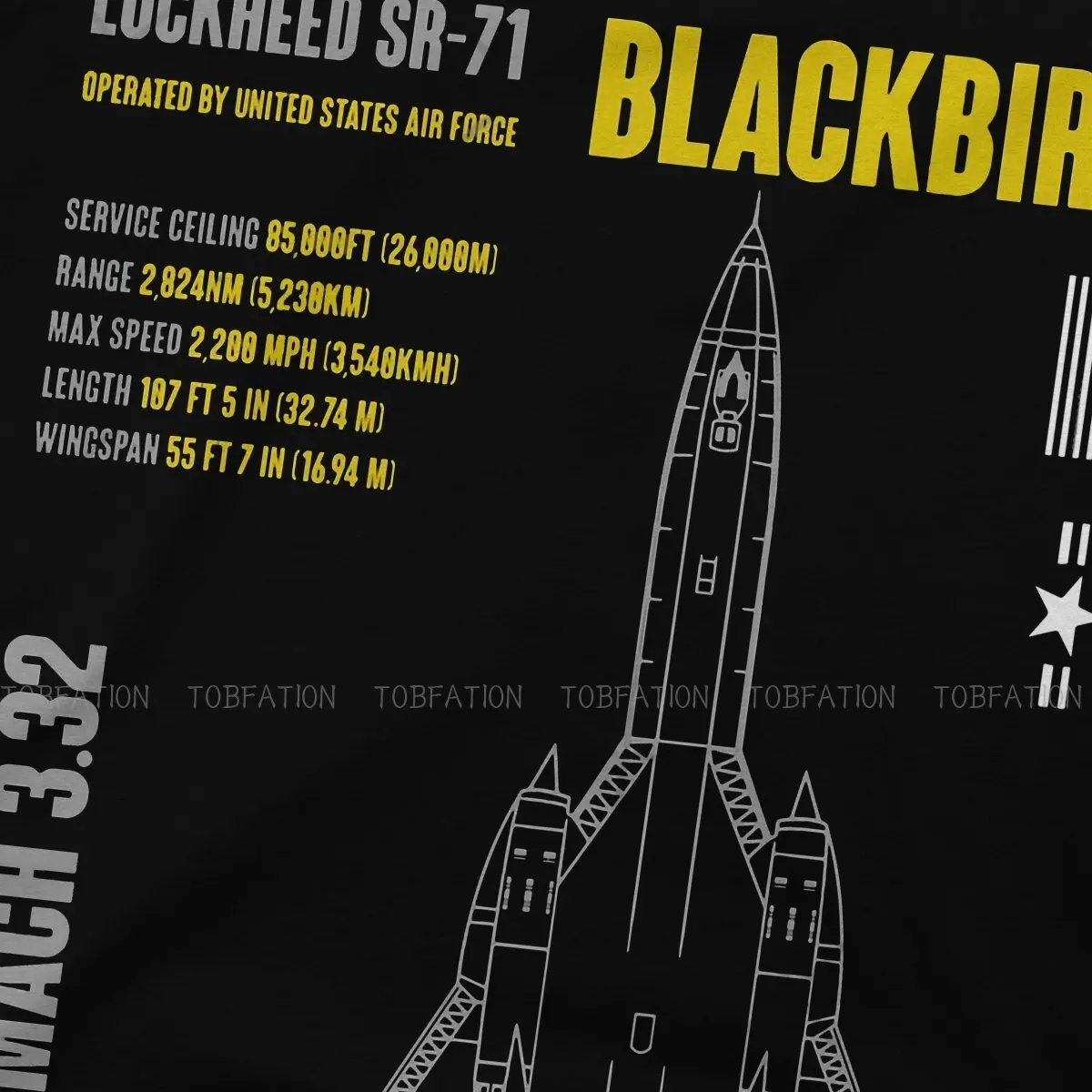 Airplane Lover Lockheed SR-71 Blackbird Military Aircraft TShirt Men Gothic Big Size Casual Crewneck Cotton T Shirt 2020