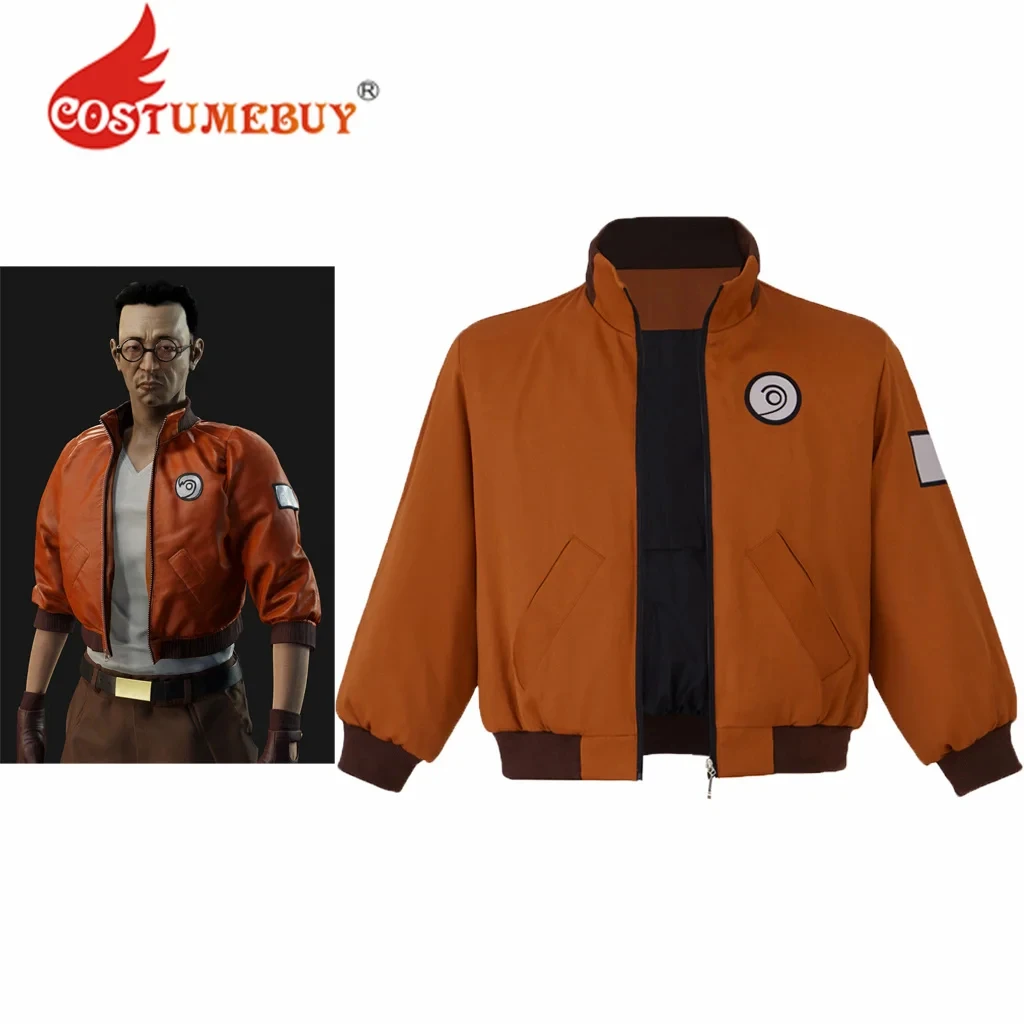 Kim Kitsuragi Jacket Disco Elysiums Aerostatic Kotaku Pilot Orange Bomber Jacket Coat Kim Kitsuragi Cosplay Costume Top