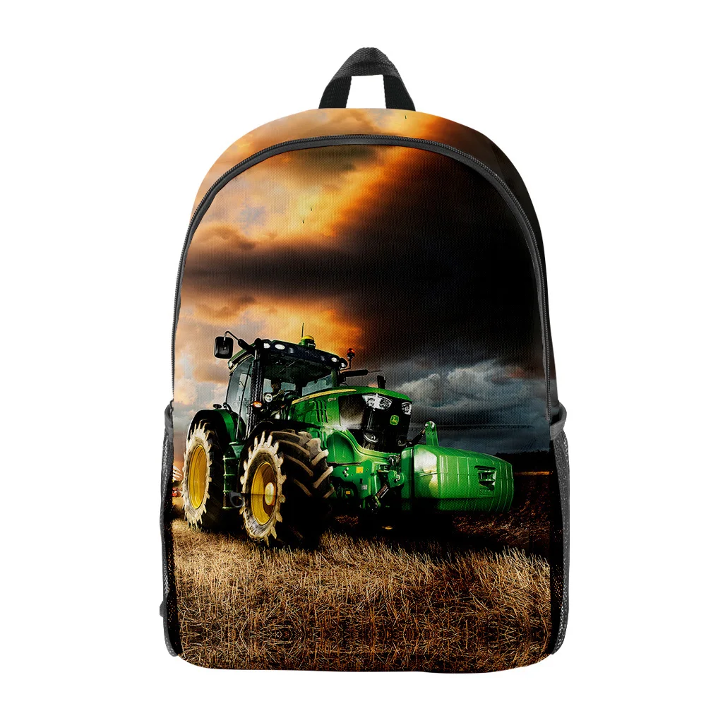 

Classic Anime Tractor Pattern pupil Bookbag Notebook Backpacks 3D Print Oxford Waterproof Boys/Girls Casual Travel Backpacks