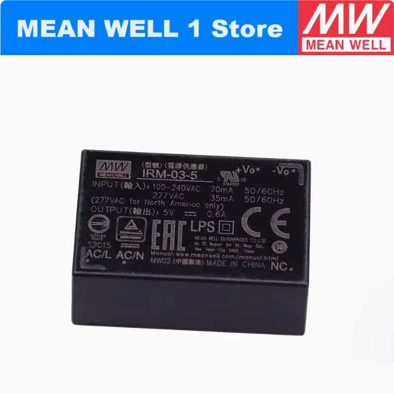 MEAN WELL IRM-03 IRM-03-5 IRM-03-12 IRM-03-24 3W Single Output Encapsulated Type