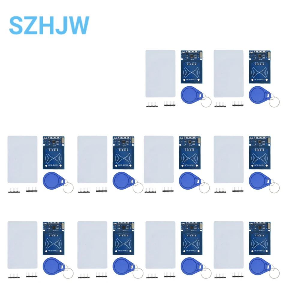 1-10pcs MFRC-522 RC-522 RC522 Antenna RFID IC Wireless Module For Arduino IC KEY SPI Writer Reader IC Card Proximity Module 