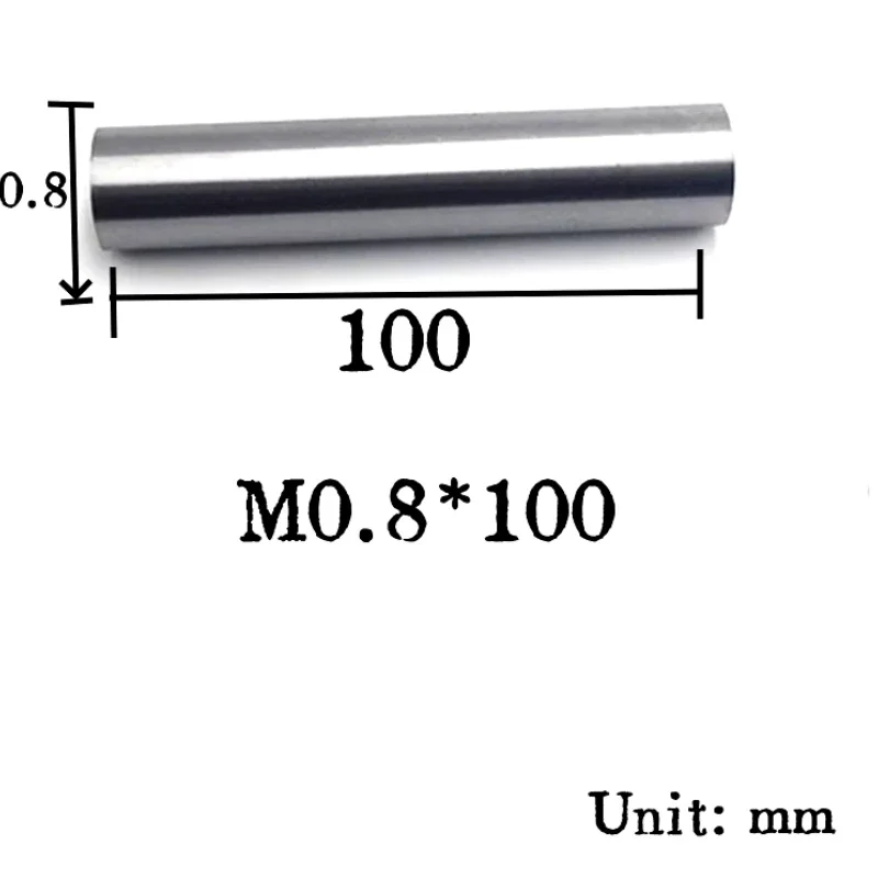 Solid White Steel Round Turning Tool Dia 0.8~6.3mm HSS High Speed Steel Round CNC CuttingTurning Lathe Tool Bar Rod L=100mm