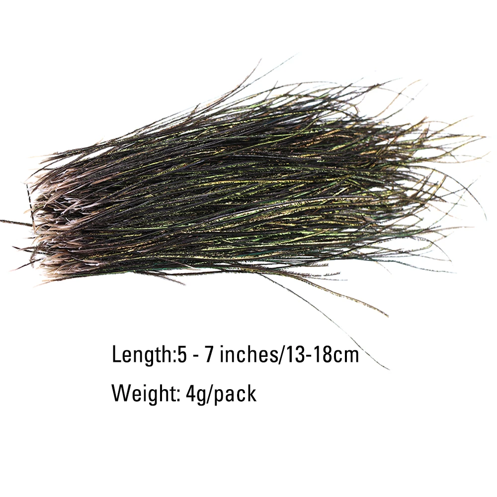 Wifreo 1bag Peacock Herl Feather for Fly Tying Nymphs Wet Flies Fishing Fly Tying Material