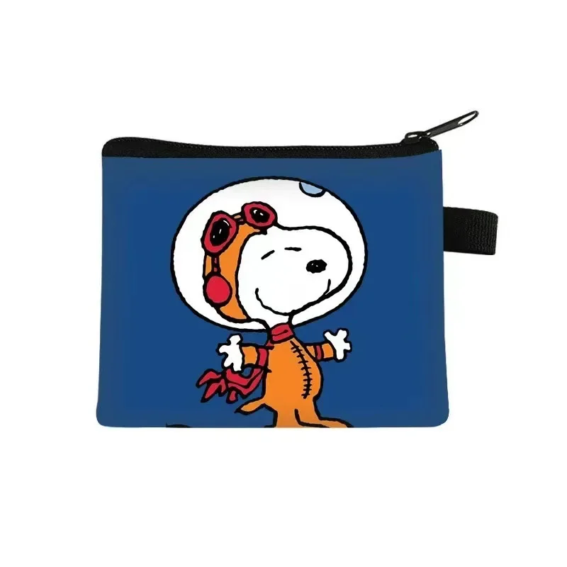 Kawaii Snoopy Canvas Coin Purse Fashion Women Wallet Lady Girls Earphone Coin Key Money Storage Bag Cartoon Zipper Pouch Gifts