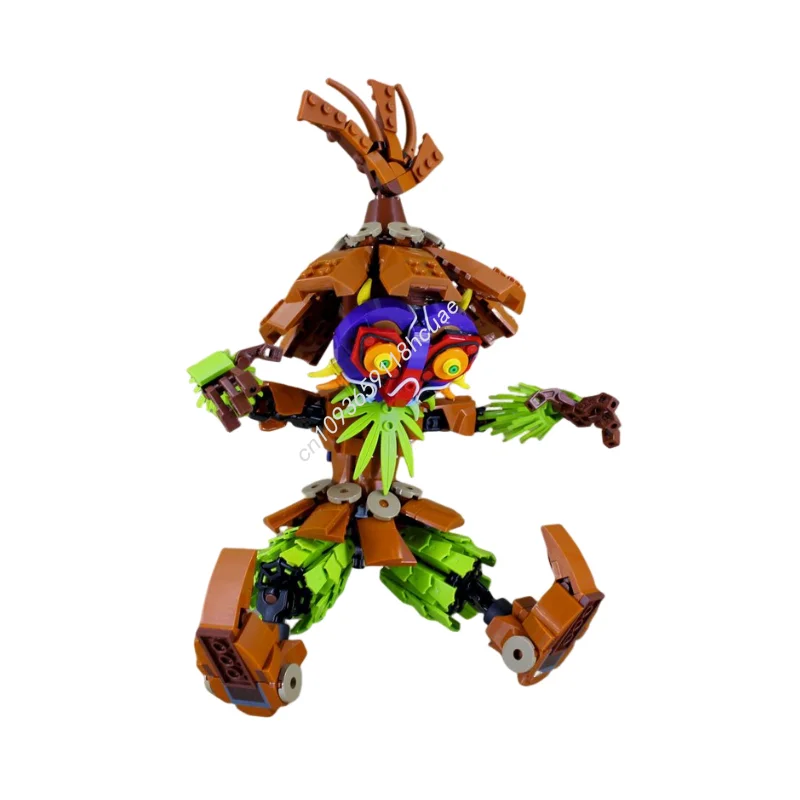 572 elementy MOC Model Czaszki Dziecka Klocki Konstrukcyjne Architektura Składanie DIY Prezent Świąteczny Kreatywny Pomysł Zabawki Edukacyjne Urodziny dla Dzieci