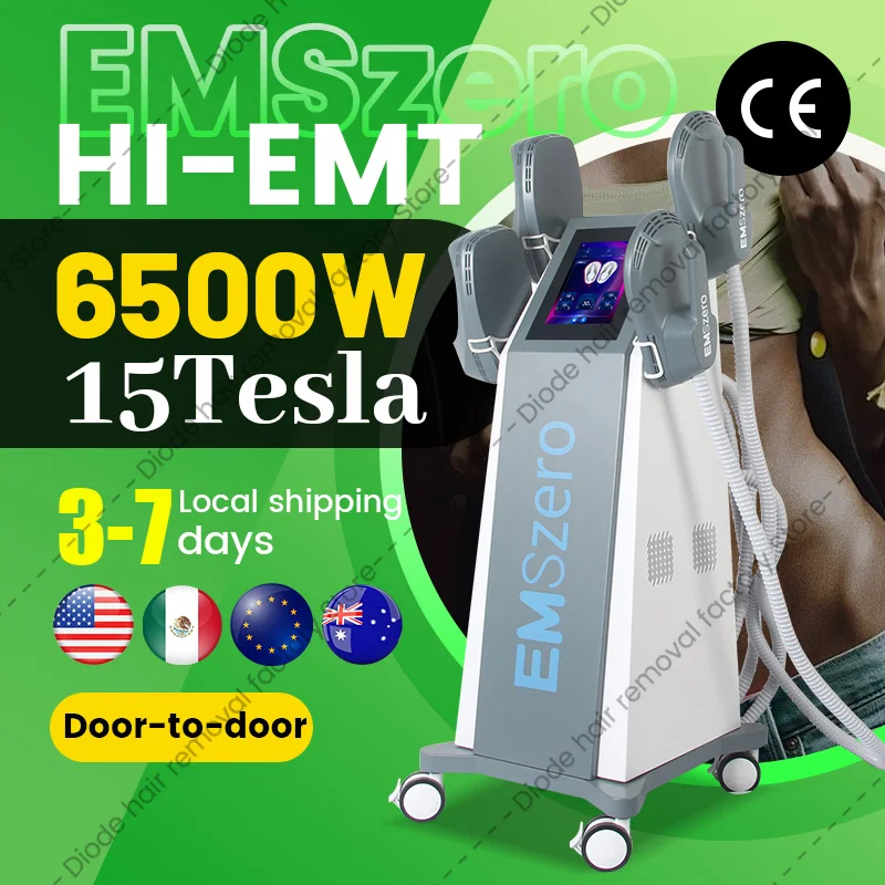 2025 NEW 15 Tesl 6500W EMSzero Body Sculpt Weight Lose EMS Muscle Stimulate body Slimming Sculpting Fat Reduction Machine