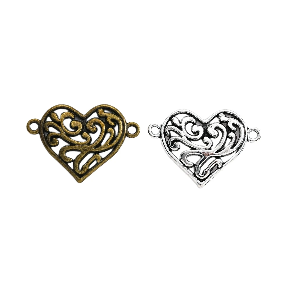 40pieces (love) vintage zinc alloy charm metal pendant DIY jewelry discovery making accessories2148