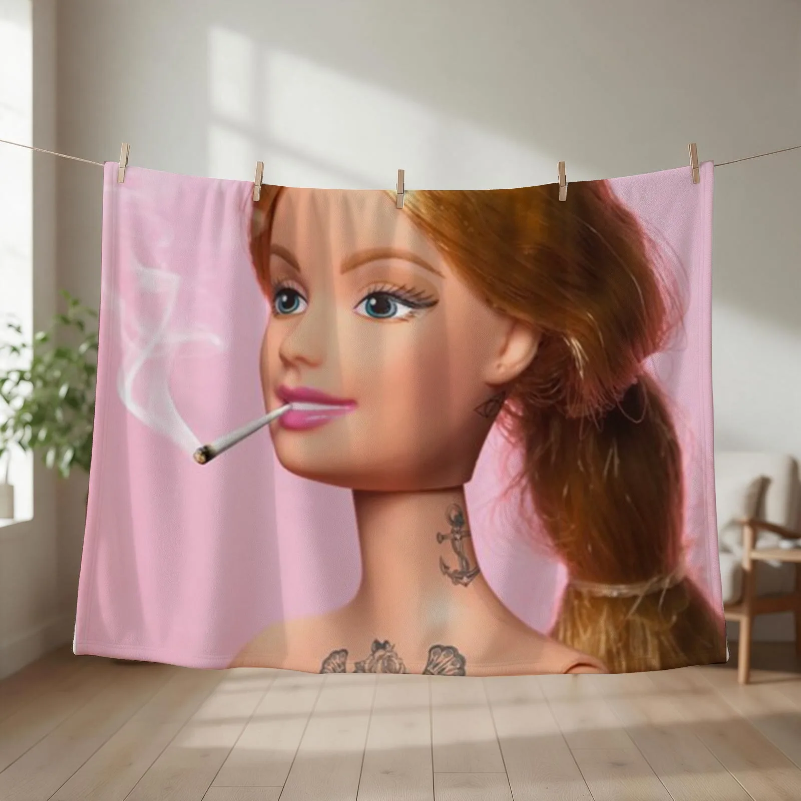 Doll Grown Up Throw Blanket Luxury Thicken wednesday Warm Sofa Quilt Blankets
