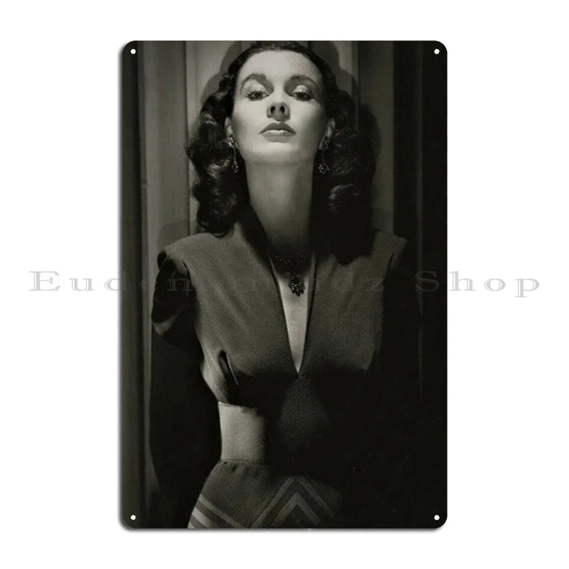 Vivien Leigh Metal Plaque Classic Wall Cave Printing Mural Wall Decor Tin Sign Poster