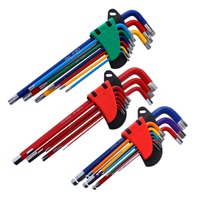 STONEGO 9PCS Colourful Hexagonal Wrench Set, Inner Hexagonal 6 Angle Screwdriver Tool for Repair and Assembly