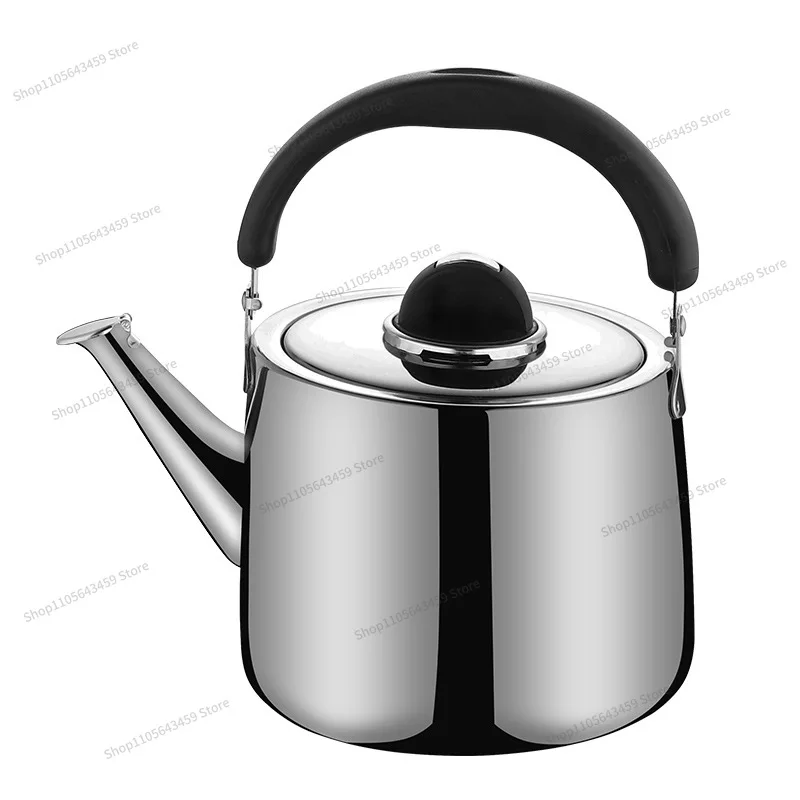For stainless steel large mouth pot Mingyin flat bottom thickened wide mouth tea kettle hotel pot induction cooker universal