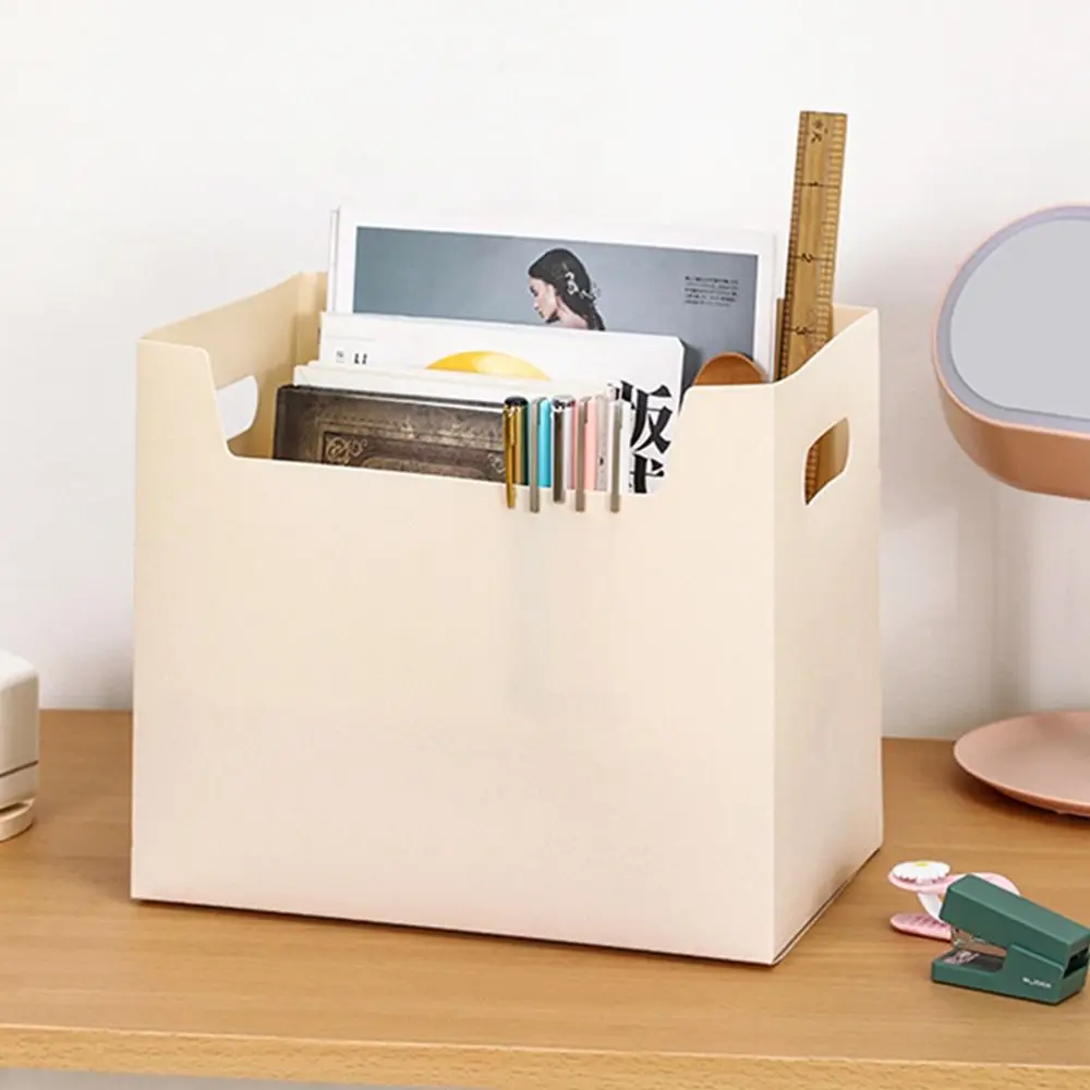 

Multicolor Folding Sorting Box Multi-functional Simple Design Storage Box with Handle PP Material Desktop Organizer