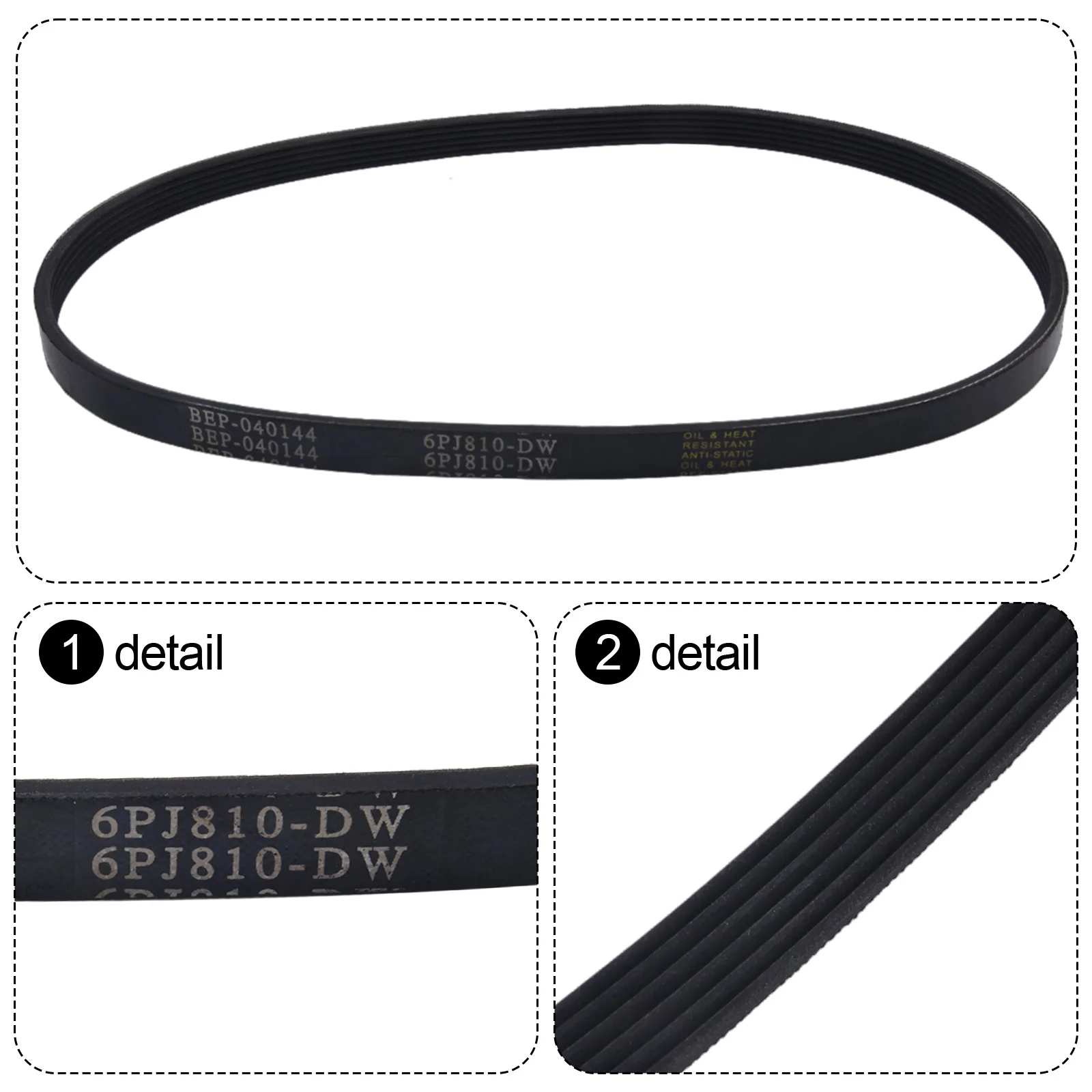 OEM Compatible Drive Belt for Partner K750 and K760 Concrete Cut Saws Replaces 506296702 544908402 3801064131 OEM