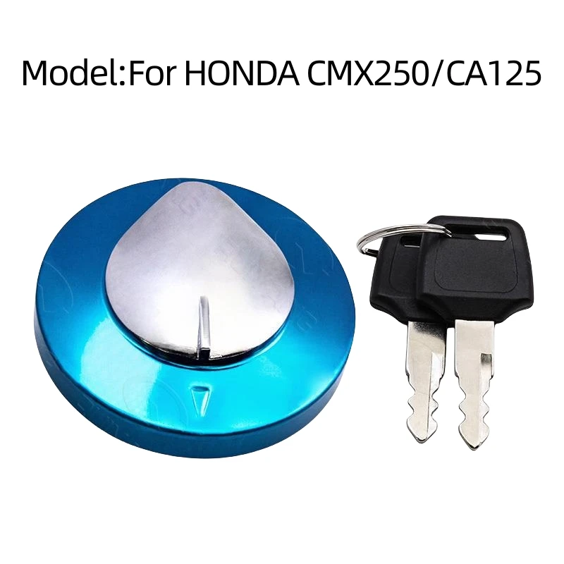 Cerradura de tanque de combustible, tapa de cubierta de Gas con 2 llaves para Honda Rebel CMX 250 CMX250 1985-2015 CA 125 CA125 1995-1999