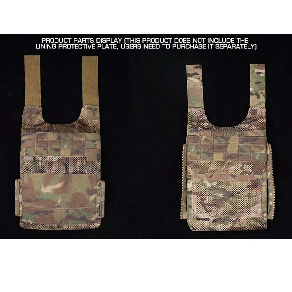 Imagem -03 - Tactical Lv119 Overt Placa Transportadora Frente e Traseira Malha Placa Bolsa Quick Release Cummerbund Triplo Mag Bolsa Dump Drop Pouch Configuração da Bolsa