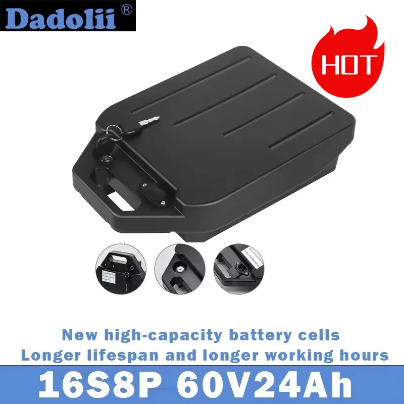 

60V 12Ah-24Ah Waterproof Li-ion Battery - Compatible with Harley/Citycoco E-Scooters | 18650 Cells
