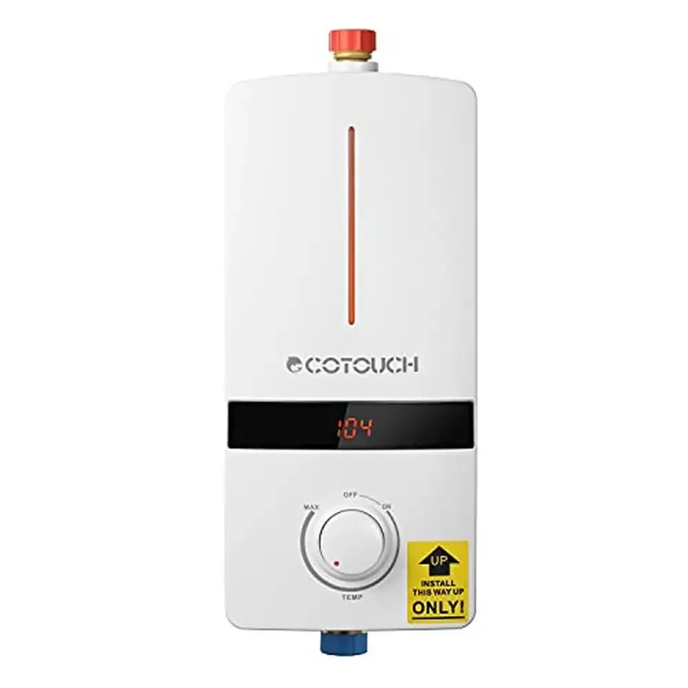 Electric Tankless Water Heater 5.5KW 240V Smart Self-Modulating Instant Hot Water Sink Point of Use Digital Display Temperature