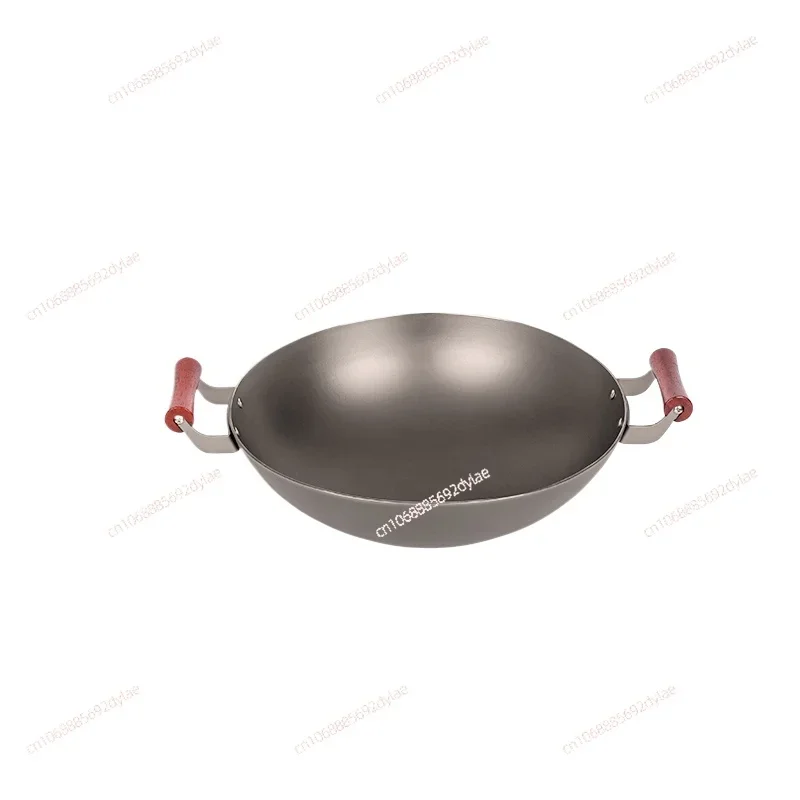 

Titanium pot forged pure titanium pot without coating, non stick double ear round bottom pot, special for gas stove