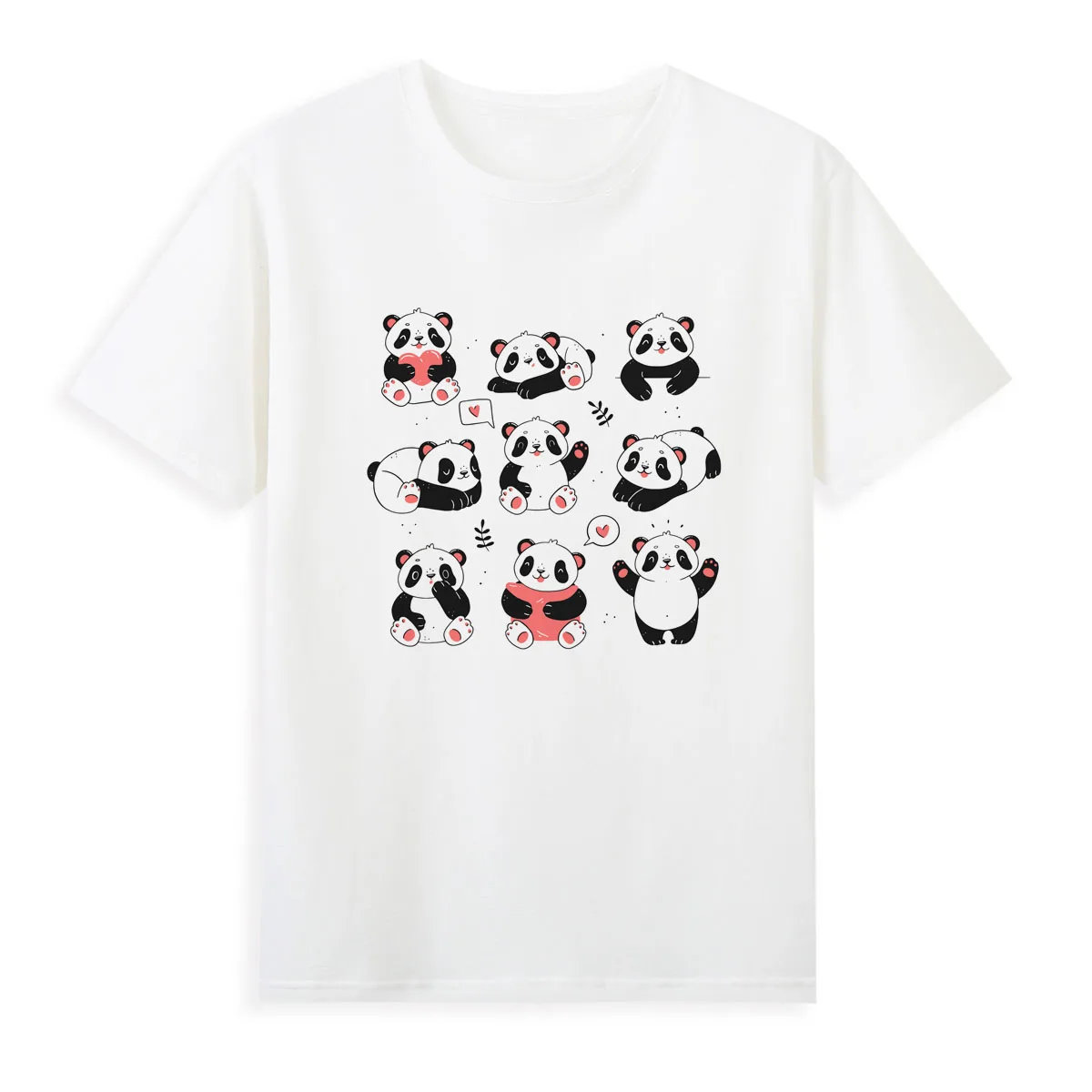 

Cute Panda Cartoon T-shirt Women Summer Tops Tees Original Brand Shirt Soft Casual TShirt For Girls A229