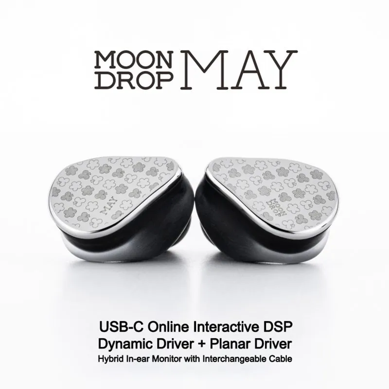 سماعات MOONDROP MAY DSP USB-C على الإنترنت التفاعلية DSP Dynamic Driver Planar Driver Hybrid داخل الأذن مع كابل قابل للتبديل #3